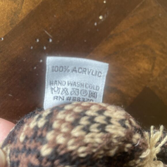 C. C Baby Pom Pom Beenie Hats Leopard Print And Solid Grey - Picture 10 of 12